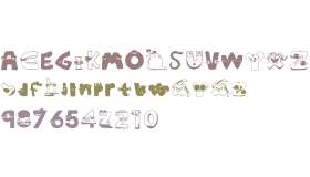 Alphabet Number Lore Font V3