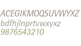 Rotis SemiSans Std Light Italic