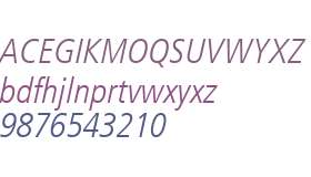 Frutiger Std 48 Light Condensed Italic