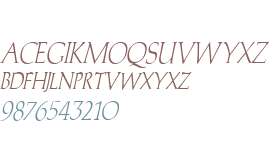 Trajan'sCapsCondensed  Italic