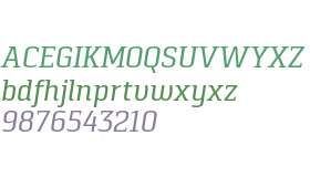 Pancetta Serif W03 Italic