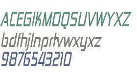 Zekton W00 Condensed Italic
