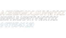 Branden Outline Italic