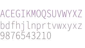 Gen Jyuu Gothic Monospace ExtraLight