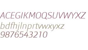 Orgon W03 ExtraLight Italic