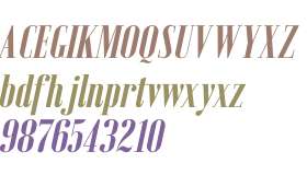 Emberly Extra Bold Narrow Italic