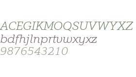 EquipSlab W03 ExtraLight Italic