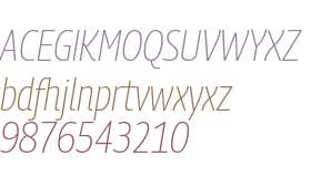 Georama Semi Condensed ExtraLight Italic