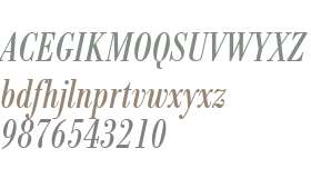 Bodoni Antiqua W01 Cond Italic