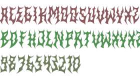 Berzex Metal Font