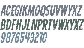 Carnival Corpse Staggered Italic