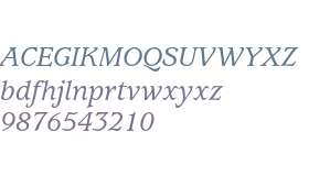 ITC Usherwood Medium Italic