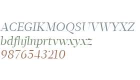 Glosa Display W04 Roman Italic