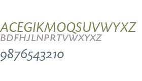 Today Sans Serif Caps Italic