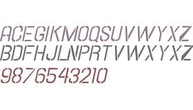 Hallandale Stencil Italic JL V2