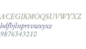 Garamond Antiqua W01 Kursiv