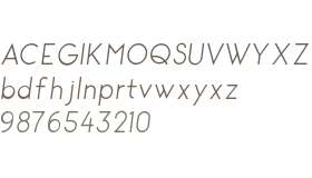 George Rounded Light Italic