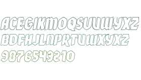 Xmas Xpress Outline Italic