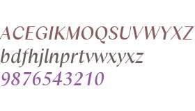 Columbia Sans W Disp Medium Italic