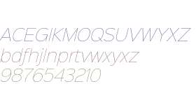 Sinkin Sans 100 Thin Italic