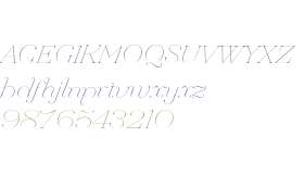 Hera Big ExtraThin Italic