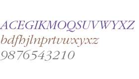 ITC Garamond LT Light Italic