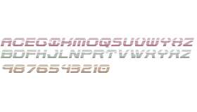 New Cyborg Gradient Italic