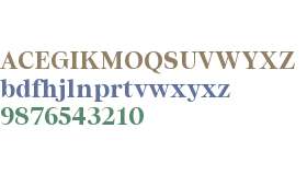 Residenz Serif Trial Bold Standard