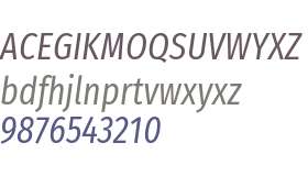 Fira Sans Compressed Book Italic