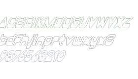 Blackes Hollow Italic