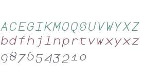 VLNL TpKurier Sans W00 Italic