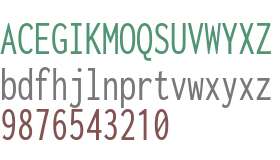 Inconsolata ExtraCondensed