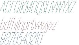 Caslon Doric Cond Thin Italic