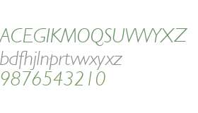 Humanist 521 W01 Light Italic