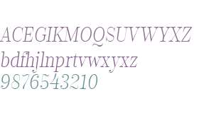 Encorpada Classic Condensed Light Italic