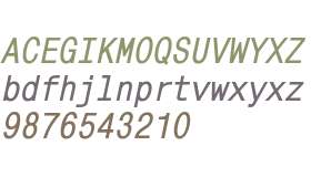 MonoCondensed W08 Bold Italic