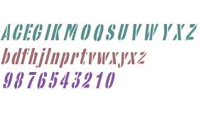 StencilSans Condensed Italic