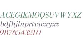 Bodoni* 11 Book Italic