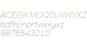 Magnum Sans W01 Thin Italic V2
