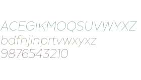 Texta Alt W00 Thin Italic