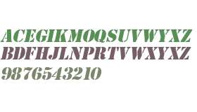 GI Stencil  Italic