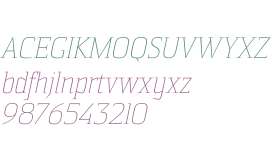Sommet Serif W01 Thin Italic