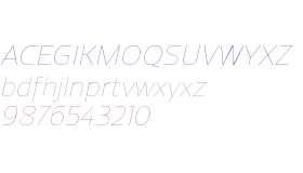 Regan W00 UltraLight Italic