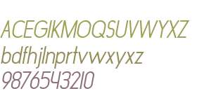 Roland Light Condensed Italic