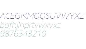 Core Sans NR W01 15 Thin Italic