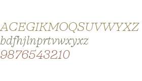 SFT Schrifted Serif TRIAL T T ExLight