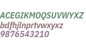 IBM Plex Sans Condensed SemiBold Italic