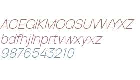 ID Grotesk Trial Thin Italic