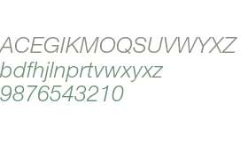 Helvetica 46 Light Italic