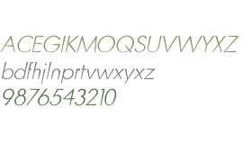 Blitz W03 Thin Italic